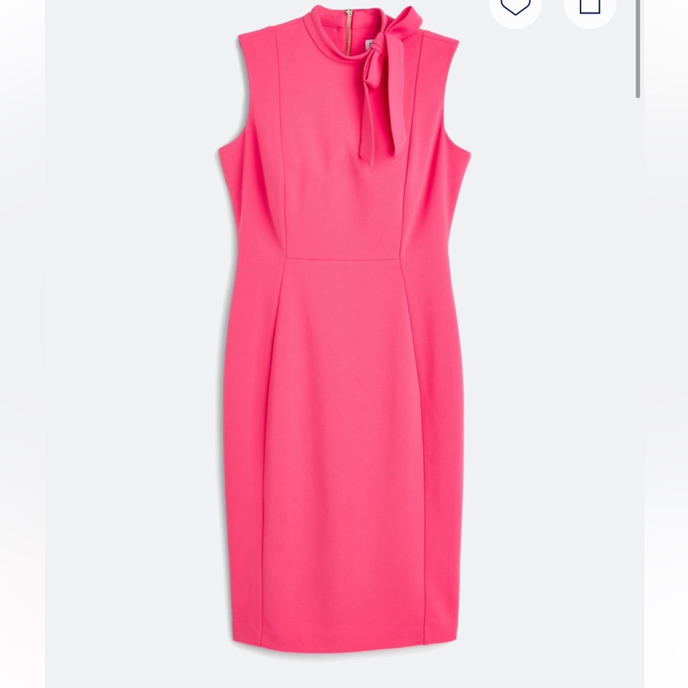 Calvin Klein Tie-Neck Sheath Dress